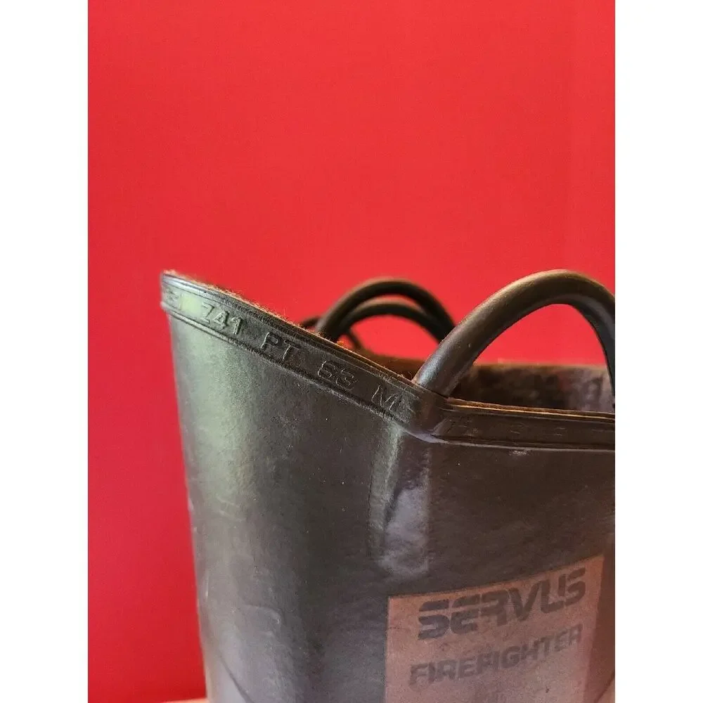 Servus Fire Firefighter Boots 9 Wide Steel Toe Insulated Union USA Model #72S4